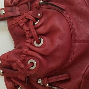 B.Makowaky Red leather hobo shoulder bag purse SALE Pending